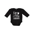 thumbnail image 1 of Inktastic Life is Better with Chickens Boys or Girls Long Sleeve Baby Bodysuit, 1 of 5