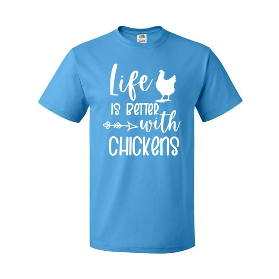 Inktastic Life is Better with Chickens T-Shirt