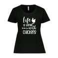 thumbnail image 1 of Inktastic Life is Better with Chickens Women's Plus Size T-Shirt, 1 of 5