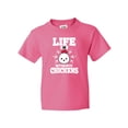thumbnail image 1 of Inktastic Life is Better with Chickens Youth T-Shirt, 1 of 5