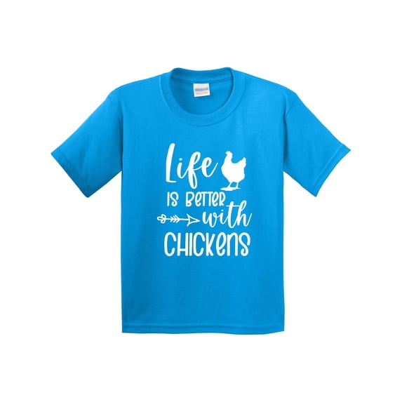Inktastic Life is Better with Chickens Youth T-Shirt