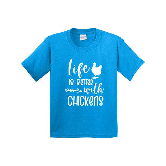 Inktastic Life is Better with Chickens Youth T-Shirt