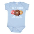 thumbnail image 1 of Inktastic Life is Better with Donuts Boys or Girls Baby Bodysuit, 1 of 5