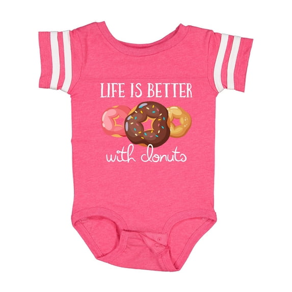 Inktastic Life is Better with Donuts Boys or Girls Baby Bodysuit