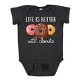 thumbnail image 1 of Inktastic Life is Better with Donuts Boys or Girls Baby Bodysuit, 1 of 5