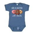 thumbnail image 1 of Inktastic Life is Better with Donuts Boys or Girls Baby Bodysuit, 1 of 5
