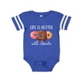 thumbnail image 1 of Inktastic Life is Better with Donuts Boys or Girls Baby Bodysuit, 1 of 5