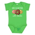 thumbnail image 1 of Inktastic Life is Better with Donuts Boys or Girls Baby Bodysuit, 1 of 5