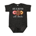 thumbnail image 1 of Inktastic Life is Better with Donuts Boys or Girls Baby Bodysuit, 1 of 5