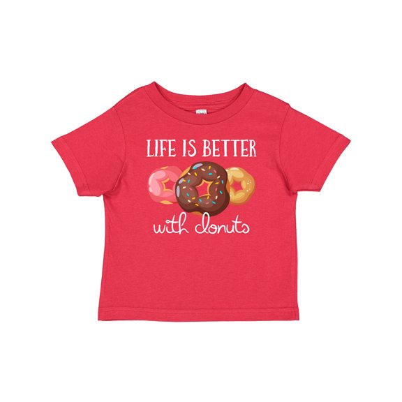 Inktastic Life is Better with Donuts Boys or Girls Baby T-Shirt