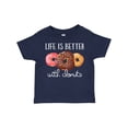 thumbnail image 1 of Inktastic Life is Better with Donuts Boys or Girls Toddler T-Shirt, 1 of 5