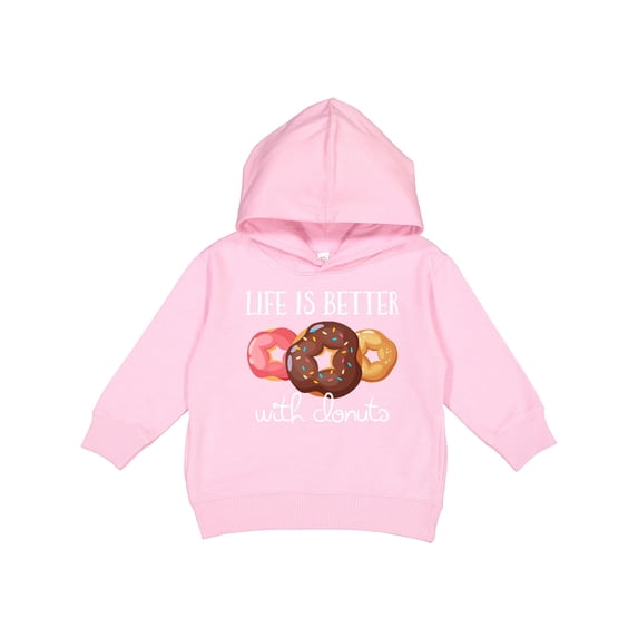 Inktastic Life is Better with Donuts Toddler Hoodie