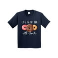 thumbnail image 1 of Inktastic Life is Better with Donuts Youth T-Shirt, 1 of 5