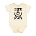 thumbnail image 1 of Inktastic Life is Better with Goats Boys or Girls Baby Bodysuit, 1 of 5