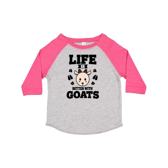 Inktastic Life is Better with Goats Boys or Girls Toddler T-Shirt