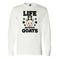 thumbnail image 1 of Inktastic Life is Better with Goats Long Sleeve T-Shirt, 1 of 5