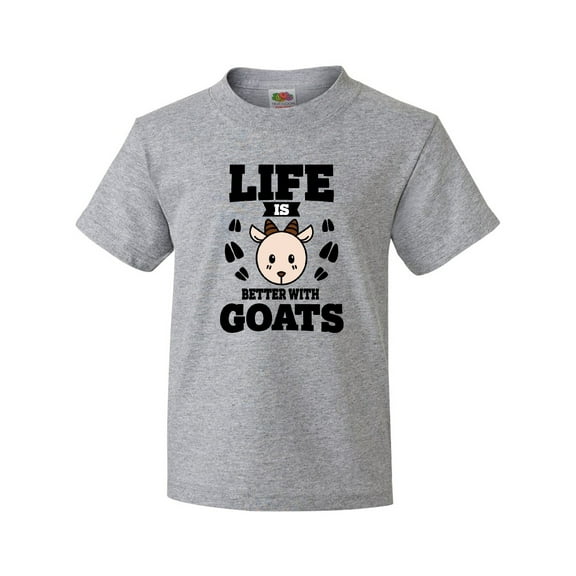 Inktastic Life is Better with Goats Youth T-Shirt