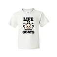 thumbnail image 1 of Inktastic Life is Better with Goats Youth T-Shirt, 1 of 5