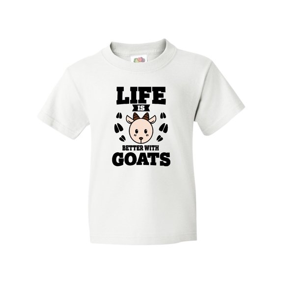 Inktastic Life is Better with Goats Youth T-Shirt
