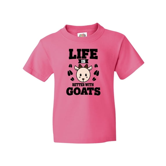 Inktastic Life is Better with Goats Youth T-Shirt