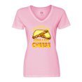 thumbnail image 1 of Inktastic Life is Better with Grilled Cheese Women's V-Neck T-Shirt, 1 of 5