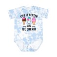 thumbnail image 1 of Inktastic Life is Better with Ice Cream Boys or Girls Baby Bodysuit, 1 of 5