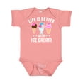 thumbnail image 1 of Inktastic Life is Better with Ice Cream Boys or Girls Baby Bodysuit, 1 of 5