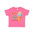 thumbnail image 1 of Inktastic Life is Better with Sprinkles Ice Cream Boys or Girls Toddler T-Shirt, 1 of 5