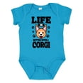 thumbnail image 1 of Inktastic Life is Better with a Corgi Boys or Girls Baby Bodysuit, 1 of 5