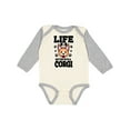 thumbnail image 1 of Inktastic Life is Better with a Corgi Boys or Girls Long Sleeve Baby Bodysuit, 1 of 5