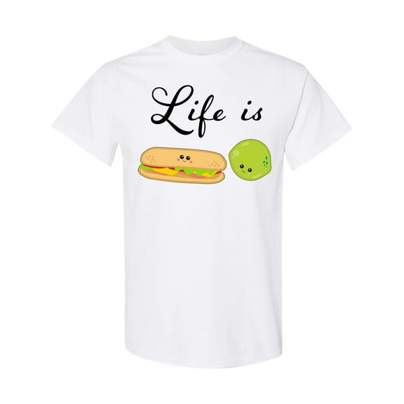 Inktastic Life is Sublime Cute Food Pun T-Shirt