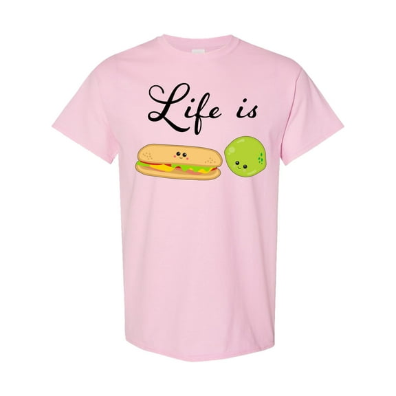 Inktastic Life is Sublime Cute Food Pun T-Shirt