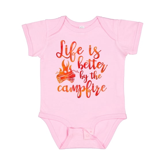 Inktastic Life's Better Campfire Girls Baby Bodysuit
