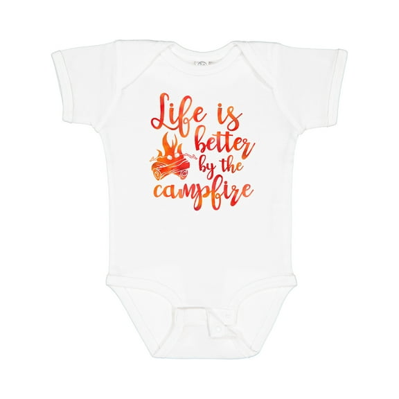 Inktastic Life's Better Campfire Girls Baby Bodysuit