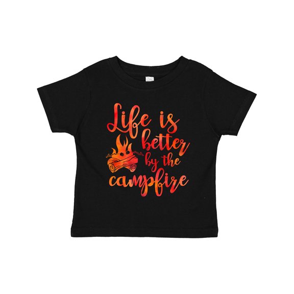 Inktastic Life's Better Campfire Girls Toddler T-Shirt