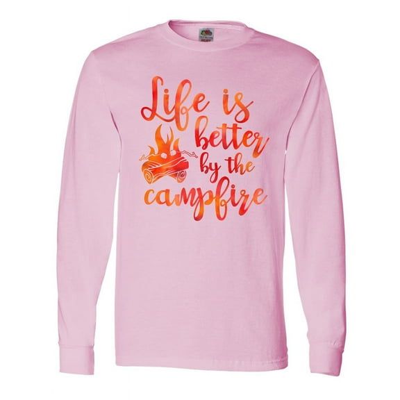 Inktastic Life's Better Campfire Long Sleeve T-Shirt