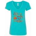 thumbnail image 1 of Inktastic Life's Better Campfire Women's V-Neck T-Shirt, 1 of 5