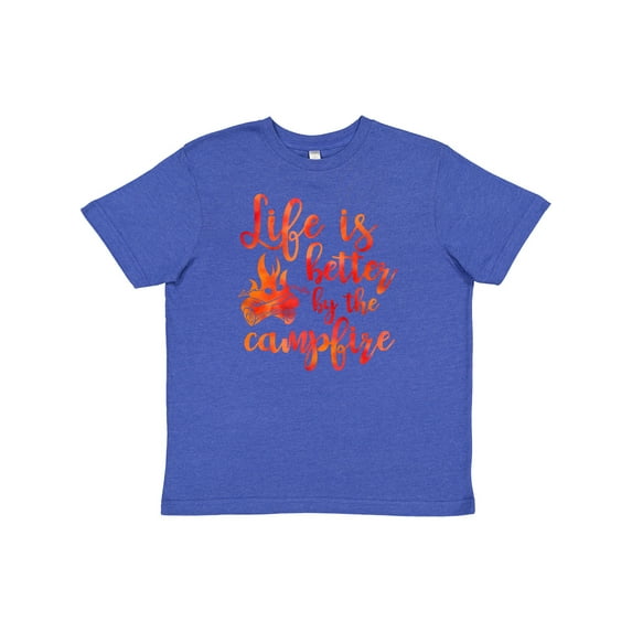 Inktastic Life's Better Campfire Youth T-Shirt