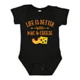 thumbnail image 1 of Inktastic Life's Better Mac & Cheese Boys or Girls Baby Bodysuit, 1 of 5