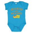 thumbnail image 1 of Inktastic Life's Better Mac & Cheese Boys or Girls Baby Bodysuit, 1 of 5