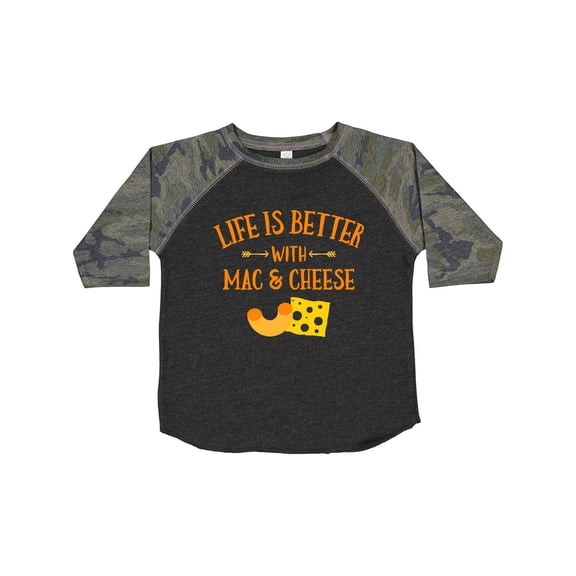 Inktastic Life's Better Mac & Cheese Boys or Girls Toddler T-Shirt