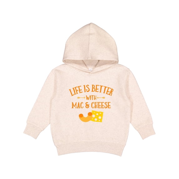 Inktastic Life's Better Mac & Cheese Toddler Hoodie