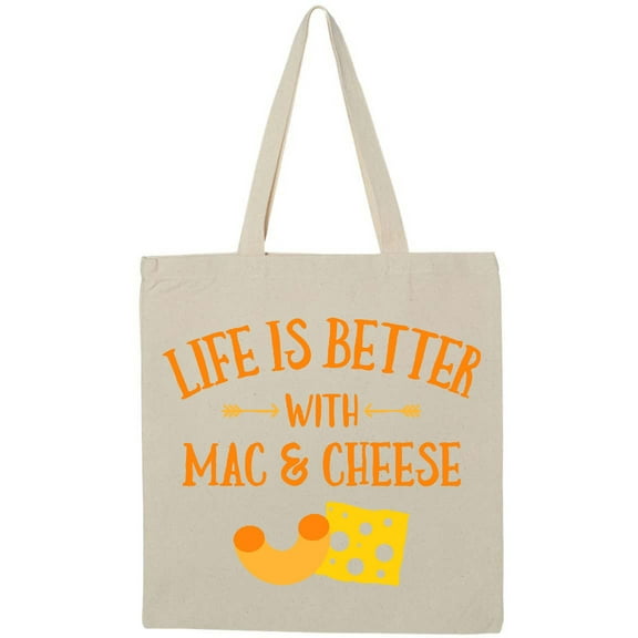 Inktastic Life's Better Mac & Cheese Tote Bag