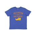 thumbnail image 1 of Inktastic Life's Better Mac & Cheese Youth T-Shirt, 1 of 5