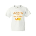 thumbnail image 1 of Inktastic Life's Better Mac & Cheese Youth T-Shirt, 1 of 5