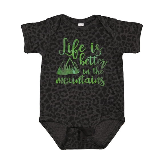 Inktastic Life's Better Mountains Girls Baby Bodysuit