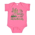 thumbnail image 1 of Inktastic Life's Better Mountains Girls Baby Bodysuit, 1 of 5