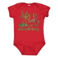 thumbnail image 1 of Inktastic Life's Better Mountains Girls Baby Bodysuit, 1 of 5