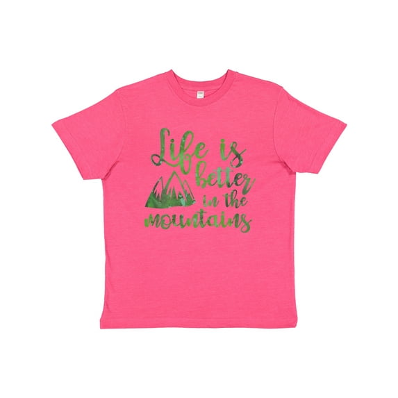 Inktastic Life's Better Mountains Youth T-Shirt