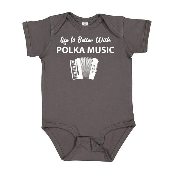 Inktastic Life's Better Polka Music Boys or Girls Baby Bodysuit